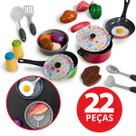 Kit Panelinhas Infantil Conjunto de Cozinha com utensilios 22 peças Brinquedo 3 anos+ Kit Panelinhas Infantil Conjunto de Cozinha com utensilios 22 peças Brinquedo 3 anos+