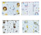 Kit Paninho De Boca Babete Bebê 34cm X 40cm - 3 Peças Kit Paninho De Boca Babete Bebê 34cm X 40cm - 3 Peças