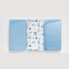 Kit Pano de Boca Duplo Bebê 3pçs 100% Algodão Baby Móvel