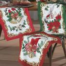 Kit Pano de Copa Dohler Prata Natal 109 - 100% Algodão Felpudo - 45x65cm