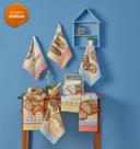 Kit Pano de Copa Estampada Bom dia 0,40cm x 0,60cm - com 7 peças