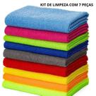 Kit Pano de Limpeza Multiuso Com 7 peças Alta Absorção