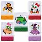 Kit Pano de Prato Bordado Patchwork com Bainha Revenda 10 peças