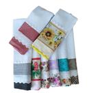 Kit Pano de Prato com 08 unidades Com Estampas Variadas