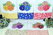 Kit Pano de Prato em Patchwork com 5 pçs - Augusth