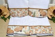 Kit Pano de Pratos 4 peças - Tema Capivara