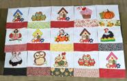 Kit Pano de Pratos com 15 pçs - Patchwork