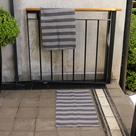 KIT Pano de Serviço para Limpeza - Cinza, Algodão, 56x43cm (3 peças)