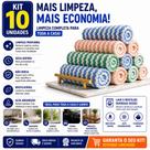Kit Pano Microfibra Limpeza 25x25cm Multiuso Alta Absorção Reutilizável Cozinha Kit Pano Microfibra Limpeza 25x25cm Multiuso Alta Absorção Reutilizável Cozinha