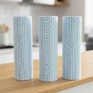 Kit Panos Multiuso Rolo 50 Unidades Alta Absorção Não Retém Cheiro Cozinha Pia 25m 1/2/3/4 unidades