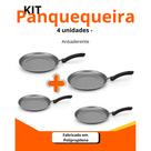 kit Panquequeira Alegrete Enjoy 22cm Antiaderente Tapioca Crepe - 04 unidades - Presente de Natal