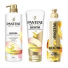 Kit Pantene Queratina Shampoo 510ml Condicionador 250Ml Creme De Pentear 240g