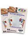 Kit Papel Glitter Imprimível Off Paper A4 250g com 20 folhas Kit Papel Glitter Imprimível Off Paper A4 250g com 20 folhas