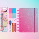 Kit Papelaria Criativa Caderno De Discos Inteligente Kawaii Fofo Kit Papelaria Criativa Caderno De Discos Inteligente Kawaii Fofo