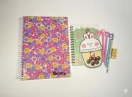 kit Papelaria Fofa, Caderno Kawaii, Presente Criativo, Material Escolar Estético.