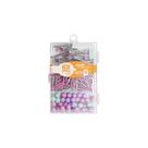 Kit Papelaria Jocar Office Clips, Binder, e Alfinete Tons Pastel