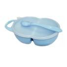Kit Papinha Do Bebê 2 Pçs Porta Papinha C/ Divisória / Tampa e Colher Lully Bebê