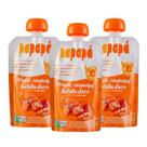 Kit Papinha Infantil Orgânica Maçã Cenoura Batata Doce Papapá - 3 Unidades 100g