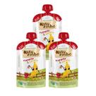 Kit Papinha Organica Natuzinho Morango Banana Bebe 3 unid