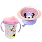 Kit Papinha Pratinho com Ventosa e Caneca com Alça da Minnie