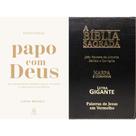 Kit: Papo com Deus (365 mensagens diárias) + Bíblia Sagrada Evangélica Preta C/ Nova Letra Gigante Kit: Papo com Deus (365 mensagens diárias) + Bíblia Sagrada Evangélica Preta C/ Nova Letra Gigante