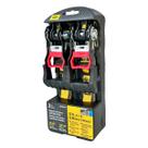 Kit Par 2 Cinta Com Catraca 3,65 metros Para Carga Jetski Carretinha Cinta Para Amarrar Carga