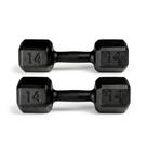 KIT PAR 2 HALTERES PESO 14 KG SEXTAVADOS MUSCULAÇÃO ACADEMIA FITNESS Exercício Funcional TREINO EXERCÍCIOS FORTALECIMENTO CONDICIONAMENTO FÍSICO PARA CASA