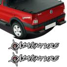 Kit Par Adesivo Emblema Adventure Fiat Strada Palio Doblo