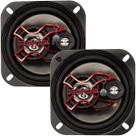 Kit Par Alto Falante 4 Polegadas Bravox B3X40X Linha X 80W RMS 160W Max Triaxial Original Som Automotivo Potente Painel e Portas