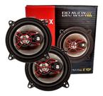 Kit Par Alto Falante 5 Polegadas Bravox B3X50X Linha X 100W RMS 200W Max Triaxial Original Som Automotivo Potente Portas e Painel