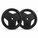 Kit par anilha 25kg sport emborrachada para musculacao fitness academia treino força peso livre resistencia qualidade profissional alto desempenho