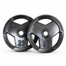 Kit par anilhas 25kg sport emborrachadas musculação fitness academia treino de força peso livre cross training exercícios casa profissional premium