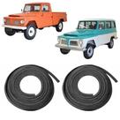 Kit Par Borracha Porta Rural F75 F-75 Pick Up Willys