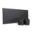 Kit Par Caneleira Básica 3kg 1 Colchonete Preto 90x42x2 Academia Treino Casa