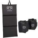 Kit Par Caneleira De Peso Tornozeleira Profissional + Colchonete Dobrável Espuma D50 Macio Ginástica Para Academia Treino Funcional Musculação Fitness