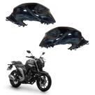 Kit Par Capa Tanque Preto Brilho Fz25 Fazer 250 2021 2022 2023