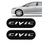 Kit Par De Adesivos Emblema Coluna Civic Linha Resinado Kit Par De Adesivos Emblema Coluna Civic Linha Resinado