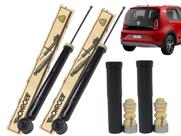 Kit Par de Amortecedores Traseiros MONROE + Kit de Batentes SAMPEL Up! 14 a 21 e Cross Up! 15 a 21