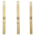Kit Par de Baquetas Ponta de Madeira Maple Voik 7a + 5a + 7b