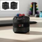 Kit Par de Caneleira Tornozeleira de Peso 2 kg WON Preto Fitness Academia Musculação Treino em Casa Parque