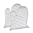Kit Par de Luvas Culinária 21cm Metalizada Térmica Forro Grosso Forno Fogão 2 Unidades