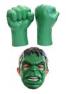 Kit Par de Punhos + Máscara de Plástico Hulk Envio Imediato ! Kit Par de Punhos + Máscara de Plástico Hulk Envio Imediato !