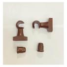 Kit Par de Suporte Para Varão de Cortina 19mm Mogno - METAL ARTS
