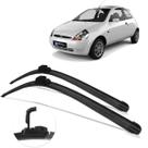 Kit Par Dianteiro Palhetas Limpador de Parabrisa Ford Ka 1997 1998 À 2008 2009