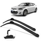 Kit Par Dianteiro Palhetas Limpador de Parabrisa Hyundai Veloster 2011 2012 2013