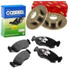 Kit par disco e pastilha de freio dianteiro - ford ka 1.0 2009 a 2013 - kit00528