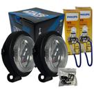 Kit Par Farol Auxiliar Nino Redondo + Lâmpada Longo Alcance