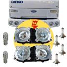 Kit Par Farol Horizontal + Lâmpadas H7+pingão Ford Cargo