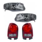Kit Par Farol M.cinzapar Lanterna Gol G4 Fumê 2006 Á 2013