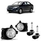 Kit Par Farol Milha Auxiliar Par Lâmpada Halógena Cobalt 2011 2012 2013 2014 2015 2016 2017 2018 2019 2020 Lisa Acrílico